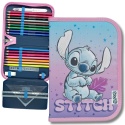 PIÓRNIK SZKOLNY STITCH z wyposażeniem kredki przybory szkolne