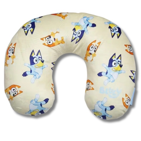 Poduszka podróżna na szyję BLUEY Rogal dla dzieci 33x28cm