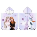 Ponczo Poncho Ręcznik KRAINA LODU FROZEN dla dzieci 55x110 Kaptur Bawełna