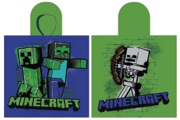 Ponczo Poncho ręcznik MINECRAFT dla dzieci 55x110 kaptur