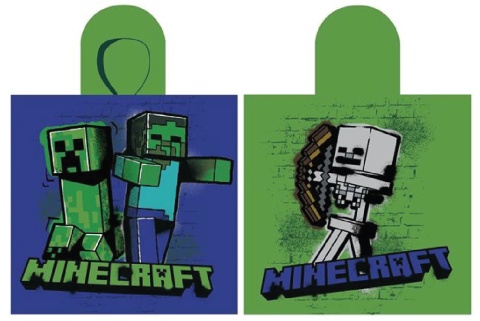 Ponczo Poncho ręcznik MINECRAFT dla dzieci 55x110 kaptur
