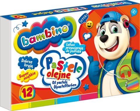 BAMBINO Pastele olejne 12 kolorów