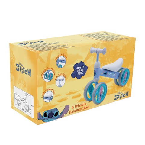 ROWEREK BIEGOWY STITCH 4-kołowy STABILNY DZIECIĘCY