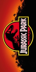 Ręcznik kąpielowy plażowy JURASSIC PARK 70x140 Bawełna