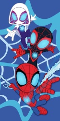Ręcznik kąpielowy plażowy SPIDERMAN 70x140 Bawełna