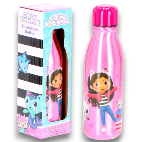 Butelka do picia Aluminiowy KOCI DOMEK GABI 600ml Bidon