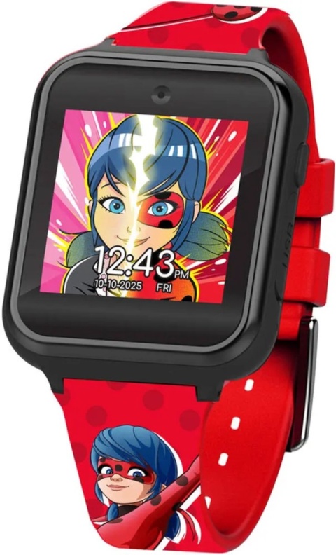 SMARTWATCH DZIECIĘCY MIRACULOUS BIEDRONKA 10 FUNKCJI zegarek interaktywny