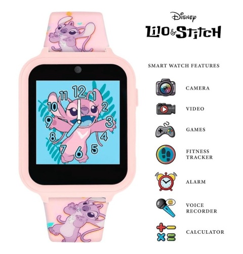 SMARTWATCH DZIECIĘCY STITCH ANGEL 10 FUNKCJI zegarek interaktywny