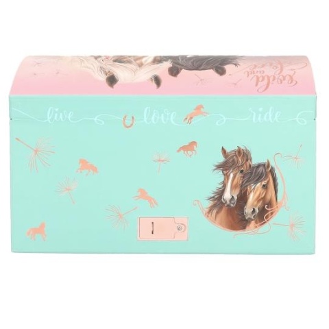 SZKATUŁKA NA BIŻUTERIĘ MISS MELODY z kodem grająca konie