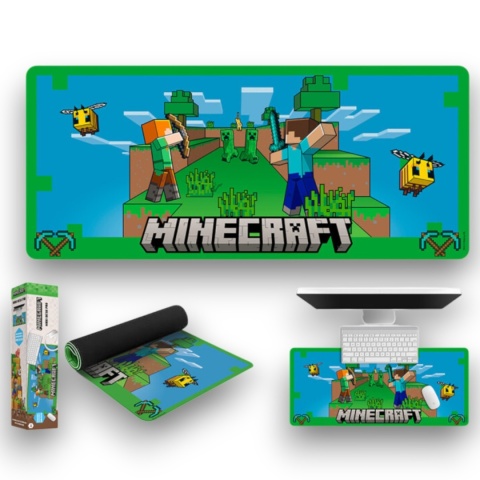 PODKŁADKA NA BIURKO MATA MINECRAFT dla dzieci MATA stół 80 x 35 cm