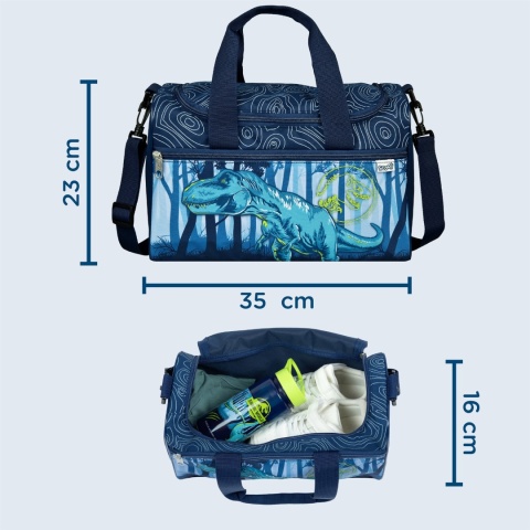 TORBA SPORTOWA JURASSIC WORLD DINOZAUR torba na WF basen trening szkolna