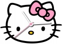 ZEGAR ŚCIENNY HELLO KITTY XL 42 x 51 cm dziecięcy