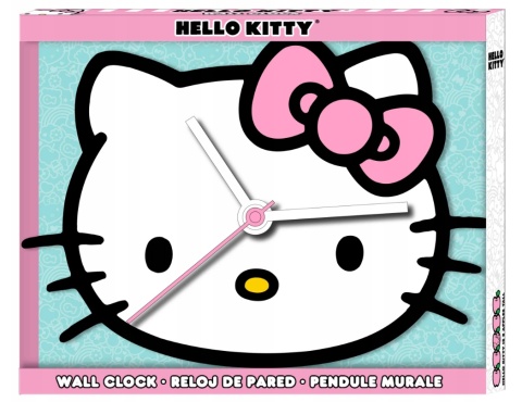 ZEGAR ŚCIENNY HELLO KITTY XL 42 x 51 cm dziecięcy