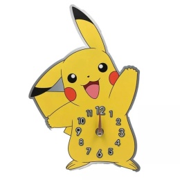 ZEGAR ŚCIENNY PIKACHU 3D POKEMON metalowy dziecięcy dekor na ścianę