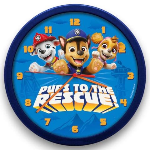 ZEGAR ŚCIENNY PSI PATROL 25 cm dziecięcy do pokoju
