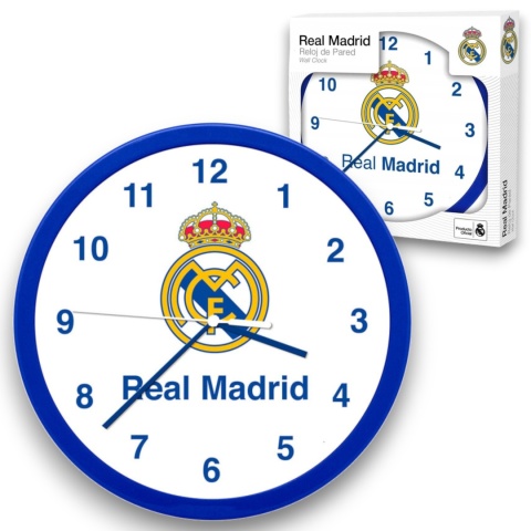 ZEGAR ŚCIENNY REAL MADRYT 25 cm dla fana do pokoju