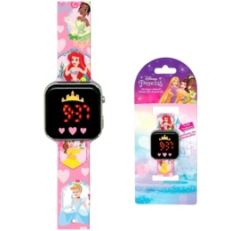 ZEGAREK LED DISNEY PRINCESS dziecięcy cyfrowy dla dziewczynki