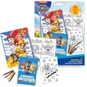ZESTAW DO KOLOROWANIA PSI PATROL 2 książeczki kredki