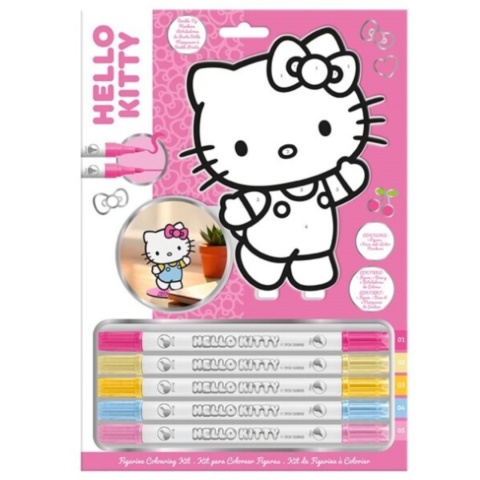 ZESTAW KREATYWNY HELLO KITTY figurka do malowania DIY kolorowanka