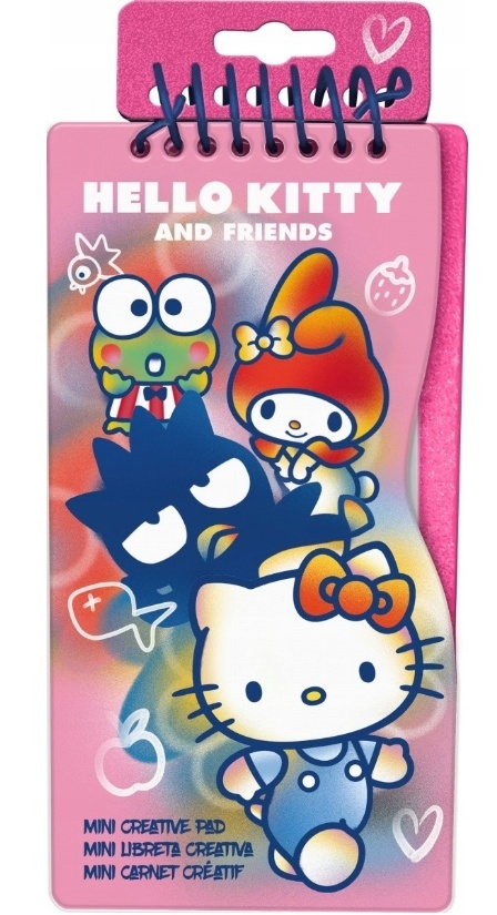 ZESTAW KREATYWNY HELLO KITTY naklejki szablony