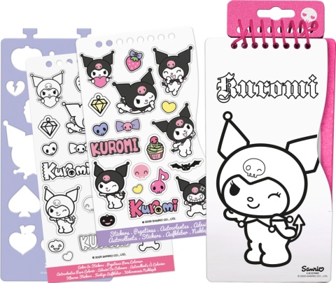 ZESTAW KREATYWNY KUROMI naklejki szablony