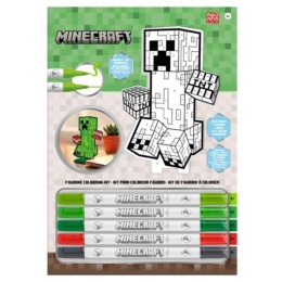 ZESTAW KREATYWNY MINECRAFT figurka do malowania DIY kolorowanka