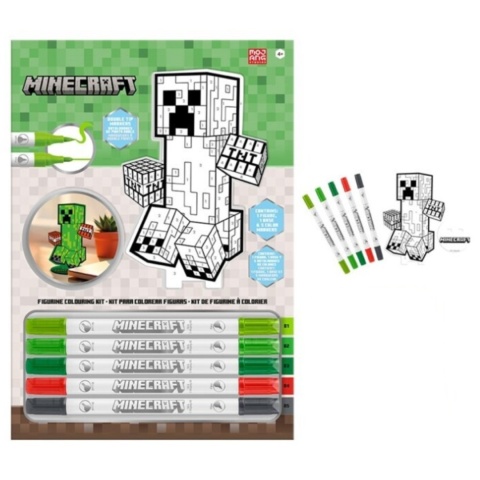 ZESTAW KREATYWNY MINECRAFT figurka do malowania DIY kolorowanka