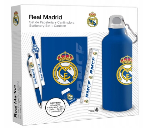 ZESTAW SZKOLNY REAL MADRYT bidon 650 ml przybory szkolne