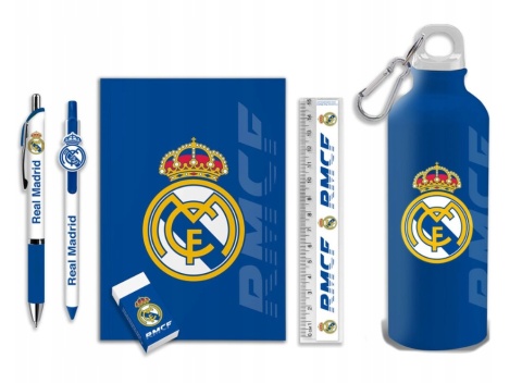 ZESTAW SZKOLNY REAL MADRYT bidon 650 ml przybory szkolne