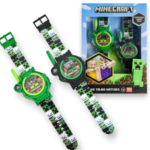 ZESTAW WALKIE TALKIE ZEGAREK MINECRAFT latarka kompas 200 m