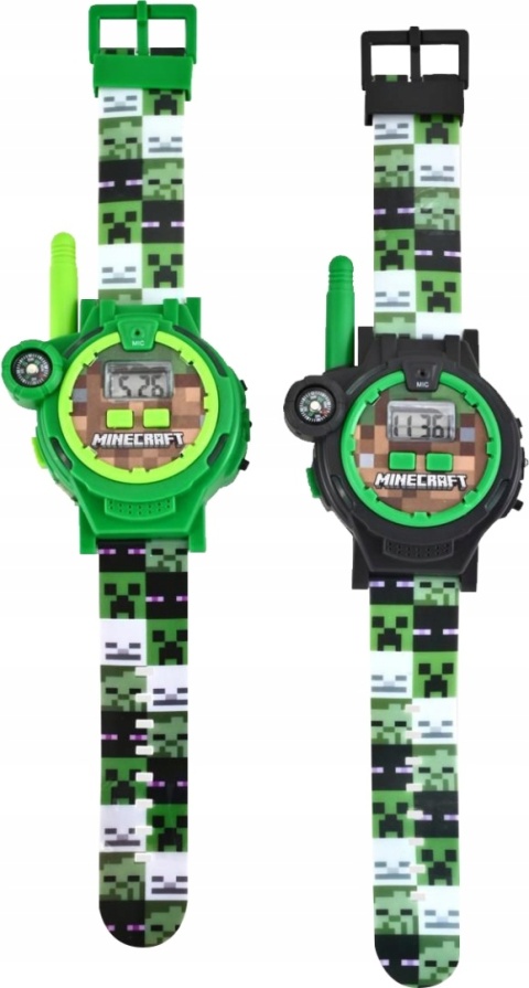 ZESTAW WALKIE TALKIE ZEGAREK MINECRAFT latarka kompas 200 m