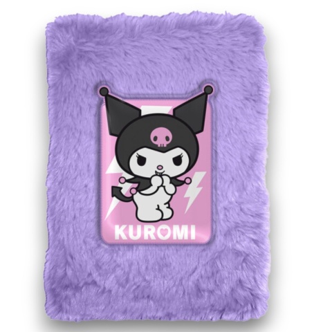 ZESZYT PLUSZOWY KUROMI SANRIO A5 21x15 cm PAMIĘTNIK NOTATNIK