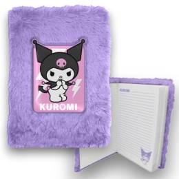 ZESZYT PLUSZOWY KUROMI SANRIO A5 21x15 cm PAMIĘTNIK NOTATNIK