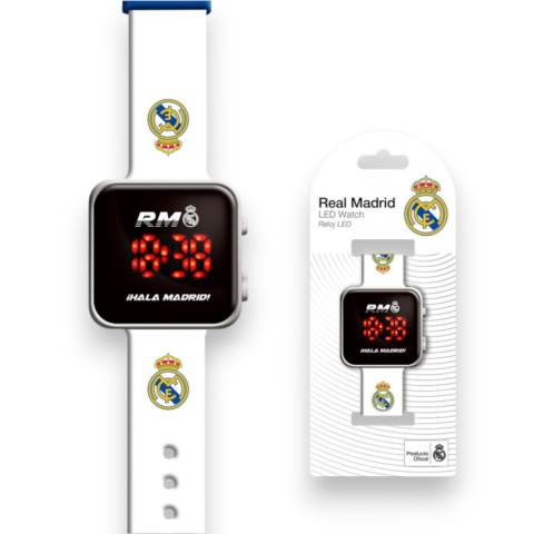 Zegarek cyfrowy LED na rękę REAL MADRYT z kalendarzem dla dzieci