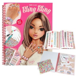 Zestaw kreatywny TOP MODEL BLING BLING naklejki DIY