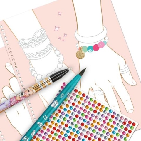 Zestaw kreatywny TOP MODEL BLING BLING naklejki DIY