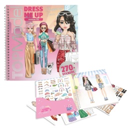 Zestaw kreatywny TOP MODEL Dress Me Up SHOPPING naklejki szkicownik