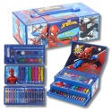 Zestaw plastyczny SPIDERMAN do kolorowania Pudełko z szufladami 52el.