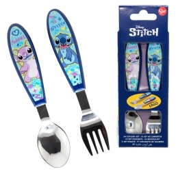 Zestaw sztućców metalowych STITCH ANGEL sztućce dla dzieci łyżka widelec