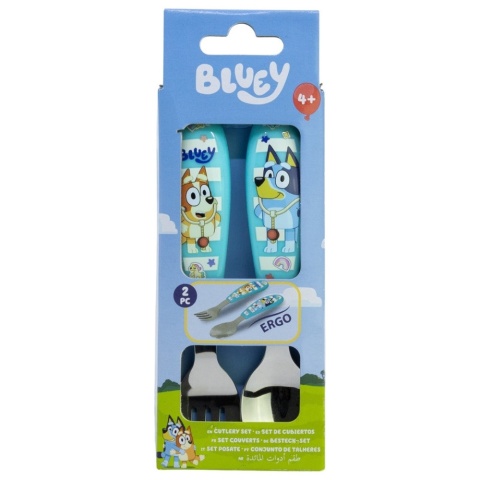 Zestaw sztućców metalowych BLUEY sztućce dla dzieci łyżka widelec