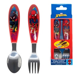 Zestaw sztućców metalowych SPIDERMAN sztućce dla dzieci łyżka widelec