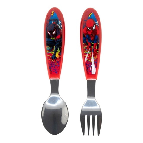 Zestaw sztućców metalowych SPIDERMAN sztućce dla dzieci łyżka widelec