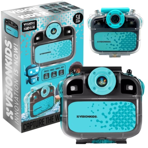 Aparat cyfrowy dla dzieci VISION KIDS wodoodporny kamera Full HD 1080P USB