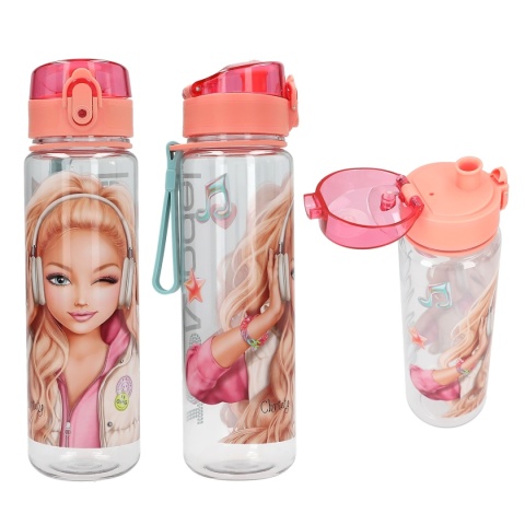 BIDON BUTELKA TOP MODEL MUSIC 650 ML NA WODĘ DO SZKOŁY Z UCHWYTEM