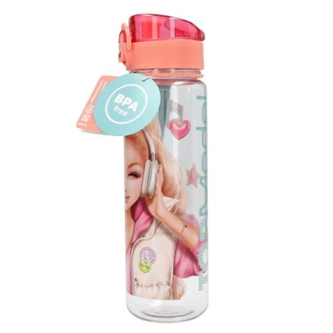 BIDON BUTELKA TOP MODEL MUSIC 650 ML NA WODĘ DO SZKOŁY Z UCHWYTEM