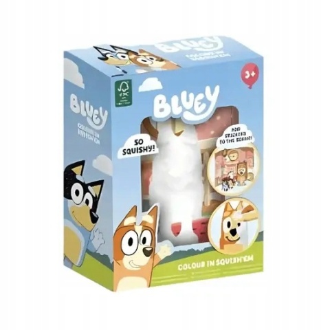 BLUEY SQUISHY DO KOLOROWANIA FIGURKA ZESTAW KREATYWNY 1szt