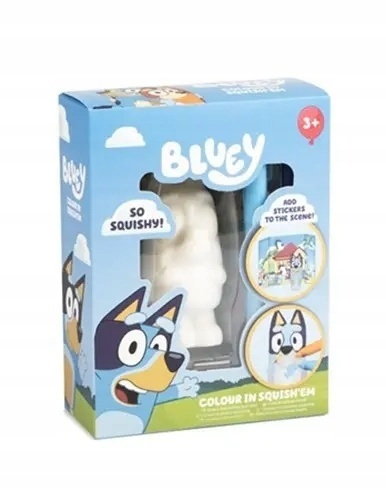 BLUEY SQUISHY DO KOLOROWANIA FIGURKA ZESTAW KREATYWNY 1szt