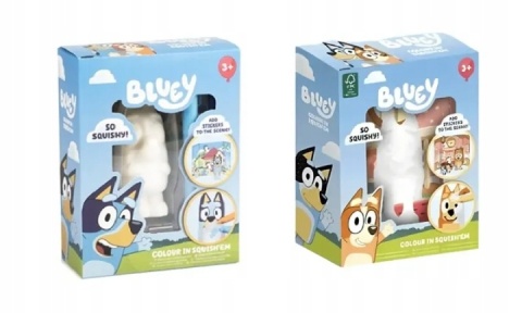 BLUEY SQUISHY DO KOLOROWANIA FIGURKA ZESTAW KREATYWNY 1szt