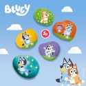 BLUEY ZESTAW KREATYWNY malowanie kamieni 5 kamieni farby naklejki pędzel do