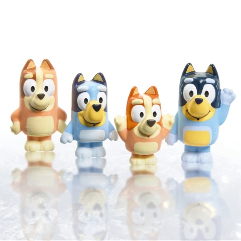 BLUEY zabawki do kąpieli psikawki zestaw figurek do wody dla dziecka